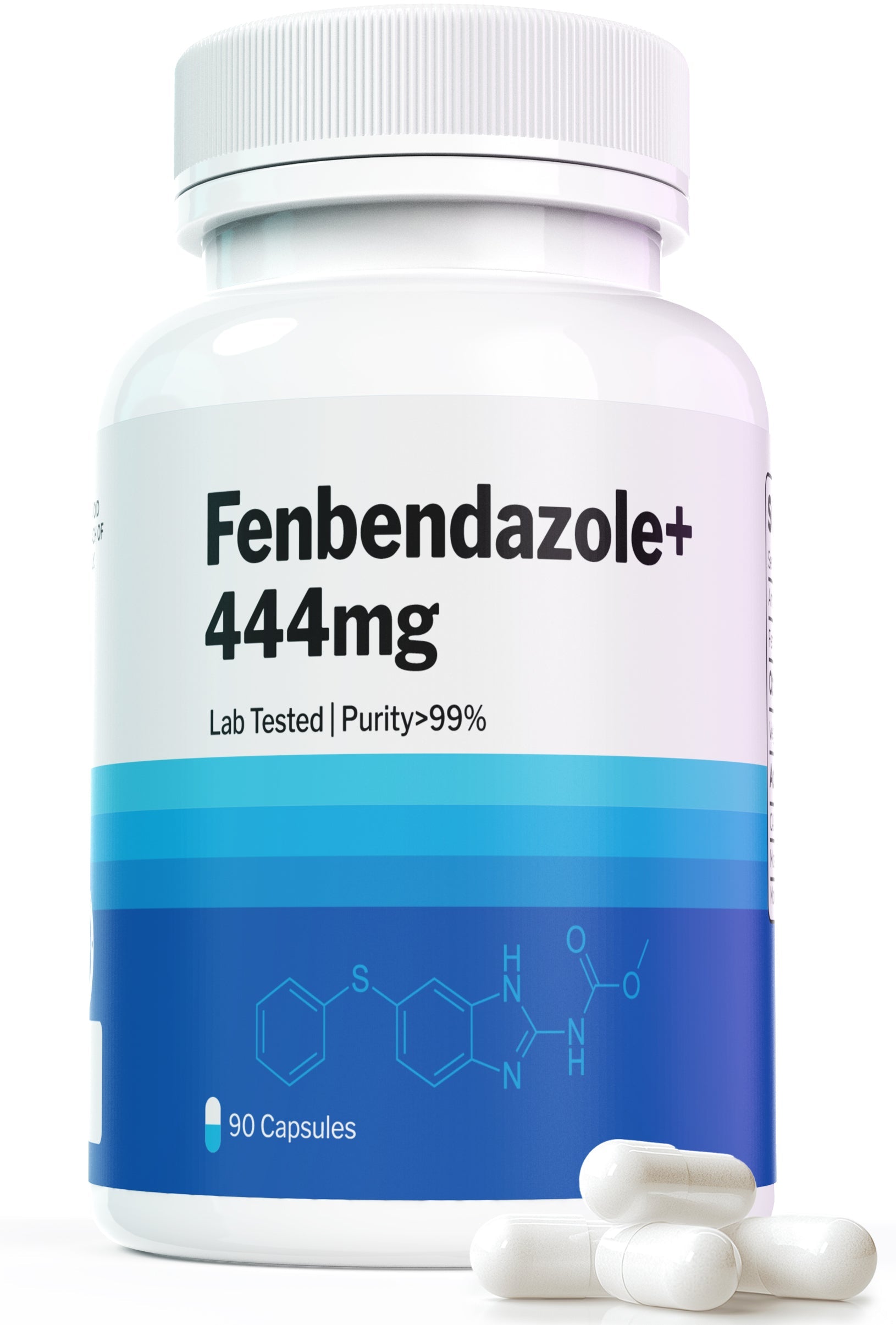 Fenbendazole 444mg 90 Capsules, Lab Tasted | Purity 99%